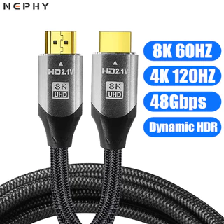 8K 60HZ 4K 120HZ HDMI 2.1 Cabo Para Xiaomi TV Box Portátil PS 3 4 5 Dolby Visão HDR HDCP 5m 8m 10m 12m 5 8 10 12 Metros m