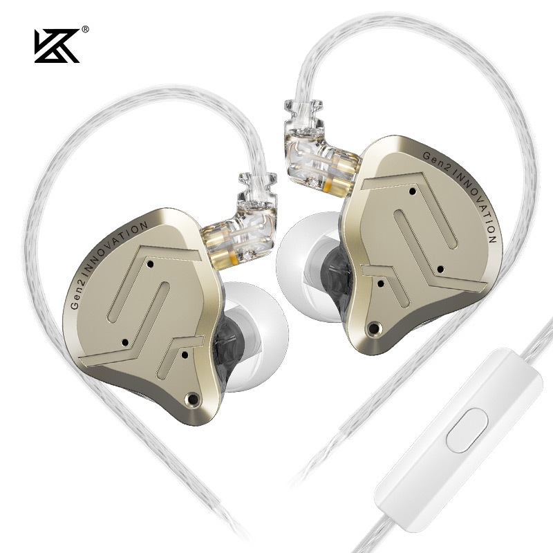 KZ ZSN Pro 2 Hybrid Drive 1BA + 1DD Em Fones De Ouvido De Metal