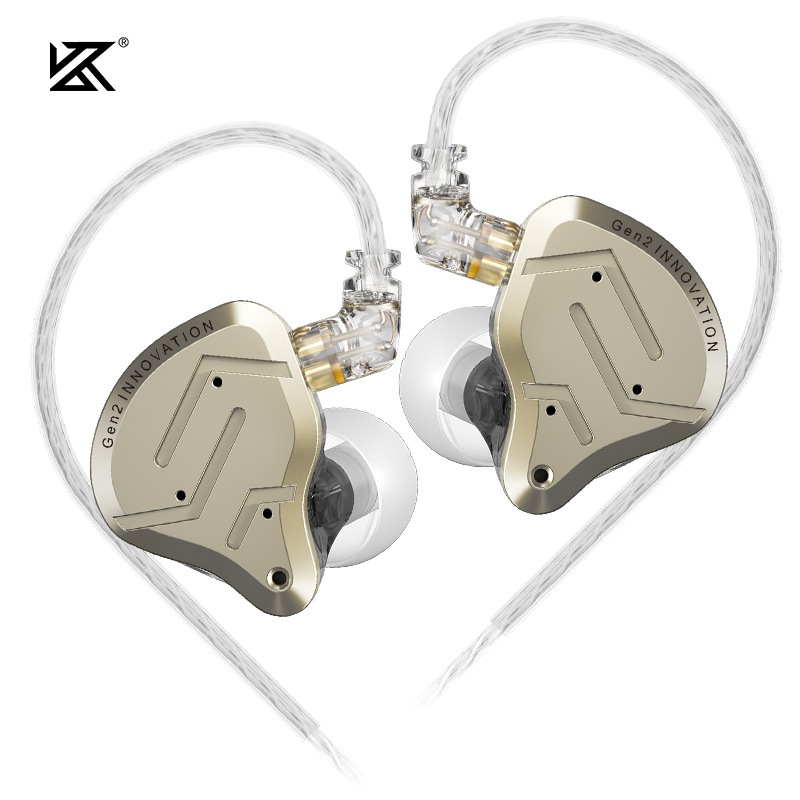 KZ ZSN Pro 2 Hybrid Drive 1BA + 1DD Em Fones De Ouvido De Metal
