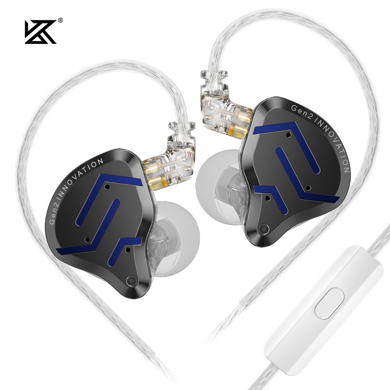 KZ ZSN Pro 2 Hybrid Drive 1BA + 1DD Em Fones De Ouvido De Metal