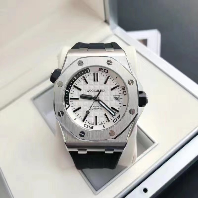 Aaaa+luxury High-End Men's Single Calendar Relógio Mecânico Automático de Moda Simples Tudo em Combinação