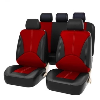 SuperAuto Universal PU Capas De Couro Para Assento De Carro Conjunto Completo Acessórios De Decoração De