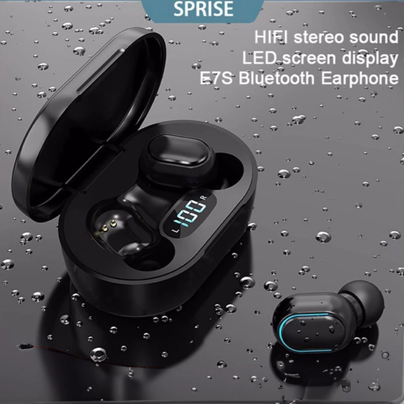[Escolha De Valor] SPRISE E7S TWS Bluetooth 5.0 Fones De Ouvido Estéreo Com Cancelamento De Ruído Sem Fiolenovo