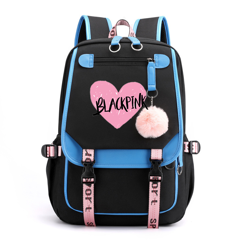 Mochila escolar Mochila de grande capacidade Carregamento USB