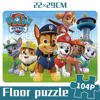 Quebra-cabeça de papel grosso da equipe Wang 104P quebra-cabeça de brinquedo infantil para bebês de 3 a 6 anos