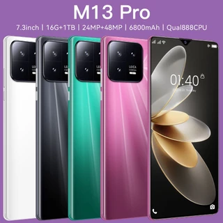 smartphone M13 Pro 24 + 48MP pixels ultra Claros , 16GB + 1TB De Memória Grande , Telefone Android Com Bateria De Capacidade , Adequado Para Jogos E Escritório