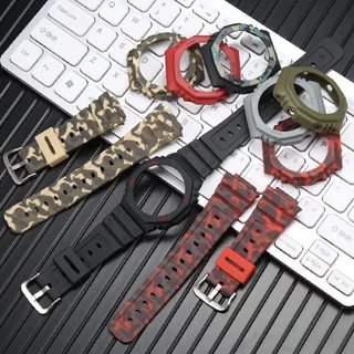 Capa de Silicone para a Casio G-Shock GA2100 GA2110 GA-2100 GA-2110 Acessórios para a pulseira à prova d'água para esportes masculinos