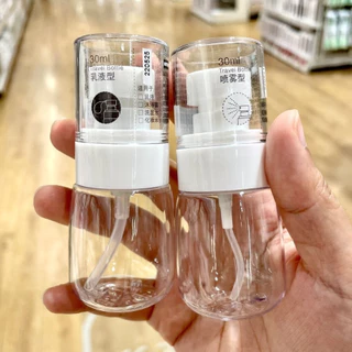 60ml 100mlGarrafa plástica transparente spray multifuncional de viagem frasco de beleza