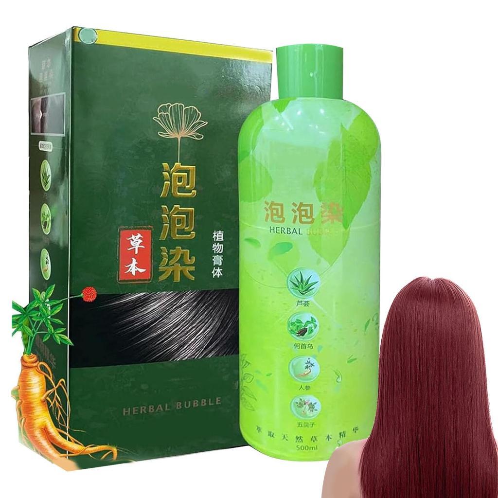 Shampoo Herbal Hair Color 3 Em 1 Tintura Para Cabelos Compridos Duradouros Escuros Suprimentos Homens