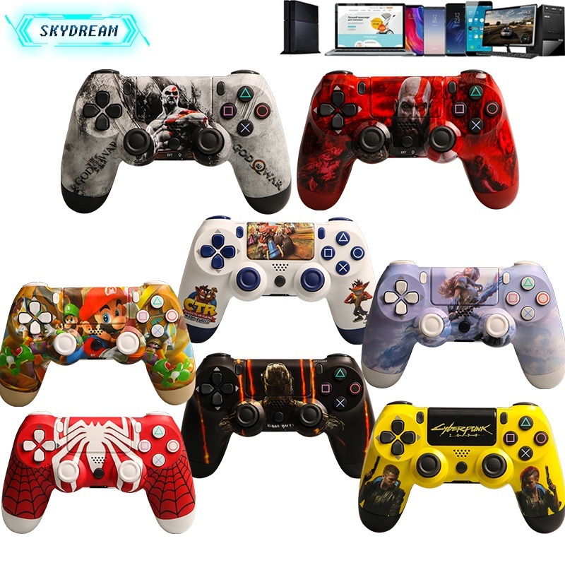 Controlador Sem Fio Para Joystick Bluetooth Ps4 Remote 32 Cores 6 Eixos DualShock