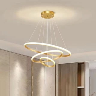 Candelabro De Teto Leve De 3 Cores Em 1 Para Sala De Estar Jantar