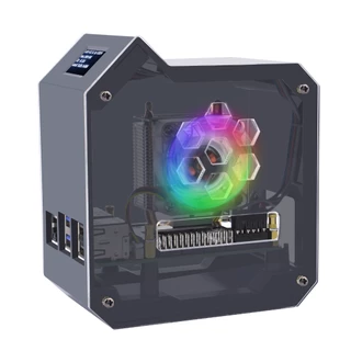 52Pi Mini Tower Kit Para Raspberry Pi 5 , Caixa Com Resfriador De Torre ICE , Módulo OLED 0,96'8gb 4GB