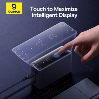 Baseus 240W Digital GaN Inteligente Desktop Carregador Rápido 3C + U + DC PD3.1 QC PPS