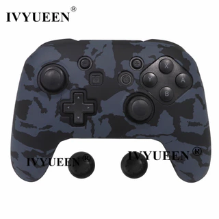 Capa De Silicone Antiderrapante Para Nintendo Switch NS Pro Controller Transferência Protetora De Proteção De Impressão Capas De Bastão Analógico