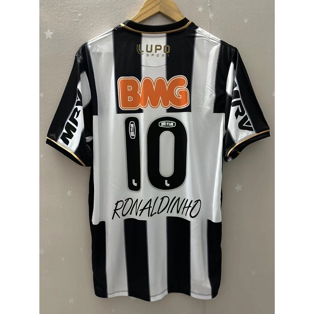 13-14 Mineiro Athletic RONALDINHO Camisa Personalizada De Futebol Retrô De Alta Qualidade Para Casa