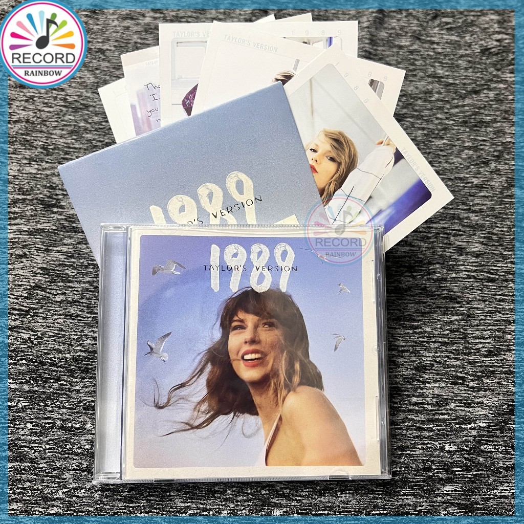 Taylor Swift 1989 Taylor's Version CD + Polaroids Crystal Skies Blue Deluxe Polaroid Edition