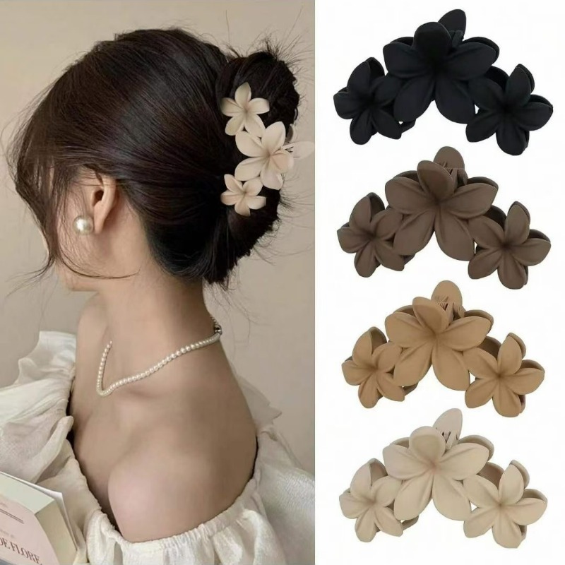 Elegante Mulheres Meninas 3Flowers Clipes De Cabelo Costas