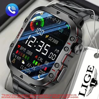 2024 Novo Smart Watch Men Bluetooth Call IP68 À Prova D'água Fitness Esportivo Al Voice Outdoor 100 + Modos Esportivos Smartwatch