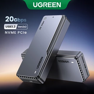 UGREEN 20Gbps NVME SSD Caso Gabinete M . 2 Para USB3.2 Gen2x2 Adaptador PCIE Colete De Resfriamento Embutido Caixa De Alumínio