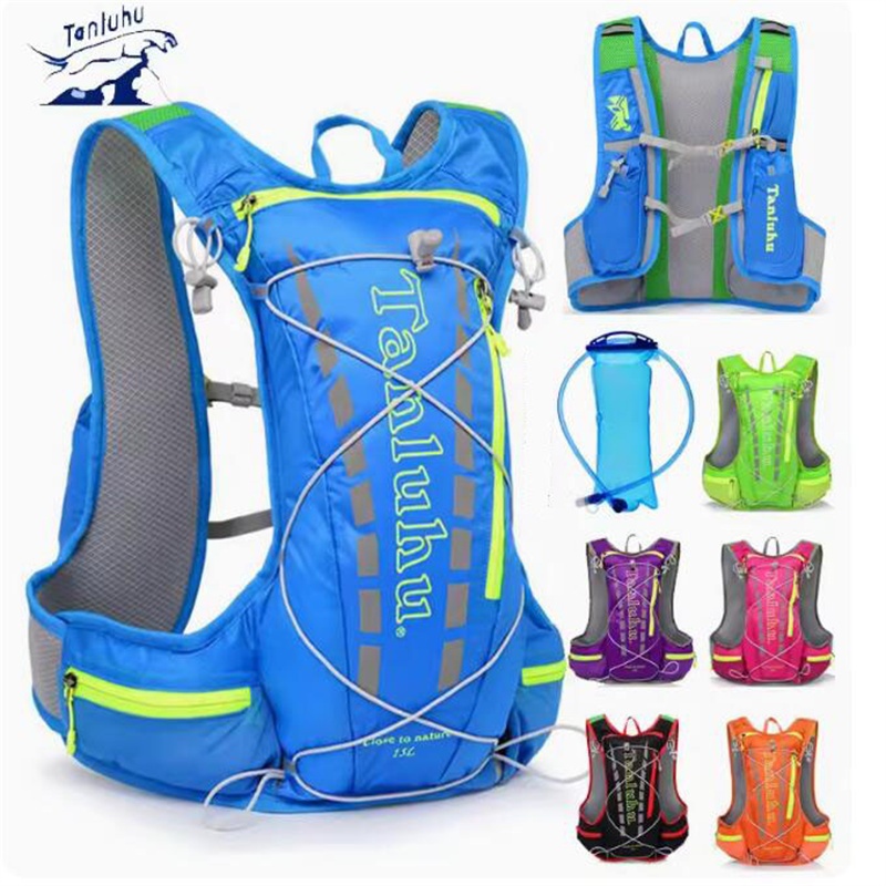# Mochila De Hidratação Colete À Prova D'água Maratona De Bicicleta Ultralight Marathon Bexiga De Água Corrida De Saco Escalada 15L