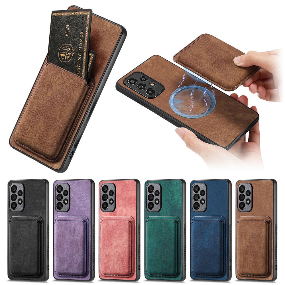 Nova Caixa Magnética 2 Em 1 Para Xiaomi POCO C65/M6 Pro/X6/X5/F5/M5/M5S Tampa Da À Prova De Choque Com Ranhura Cartão De Crédito Carteira