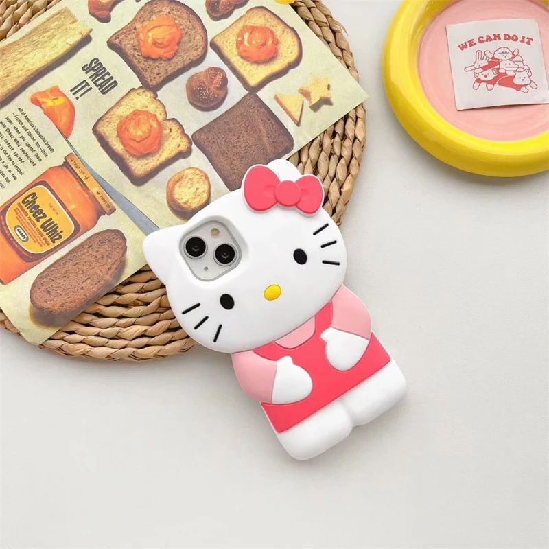 Sanrio Hello Kitty 3D Compatível Com iPhone Caixa De Telefone