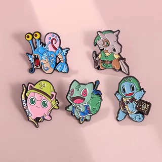 Desenho Animado Anime Série Elfos Esmalte Pin Broches Pokémon Broche De Metal Crachás Jóias Engraçadas Presentes Para Crianças Amigas