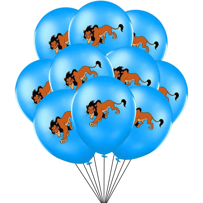 10pcs Lion king Aniversário Decorações 12 Polegadas Simba Latex Balloon ...