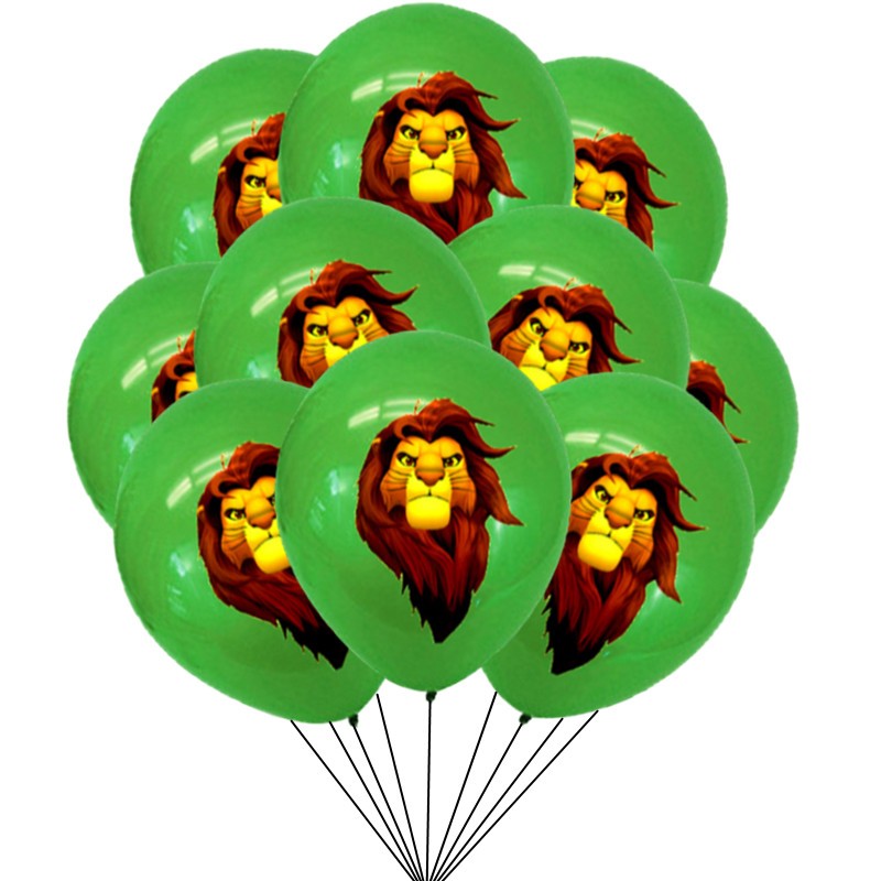 10pcs Lion king Aniversário Decorações 12 Polegadas Simba Latex Balloon ...