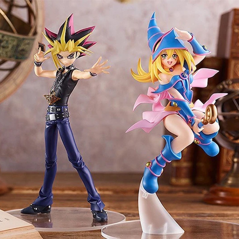 18CM Yu-Gi-Oh ! Monstros Do Duelo Yami Yugi ATEM Mágico Das Trevas Menina Mana PVC Figura Nice