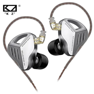 KZ ZVX Fones De Ouvido Dinâmicos HIFI Bass Earbuds In Earphone Monitor Com Microfone