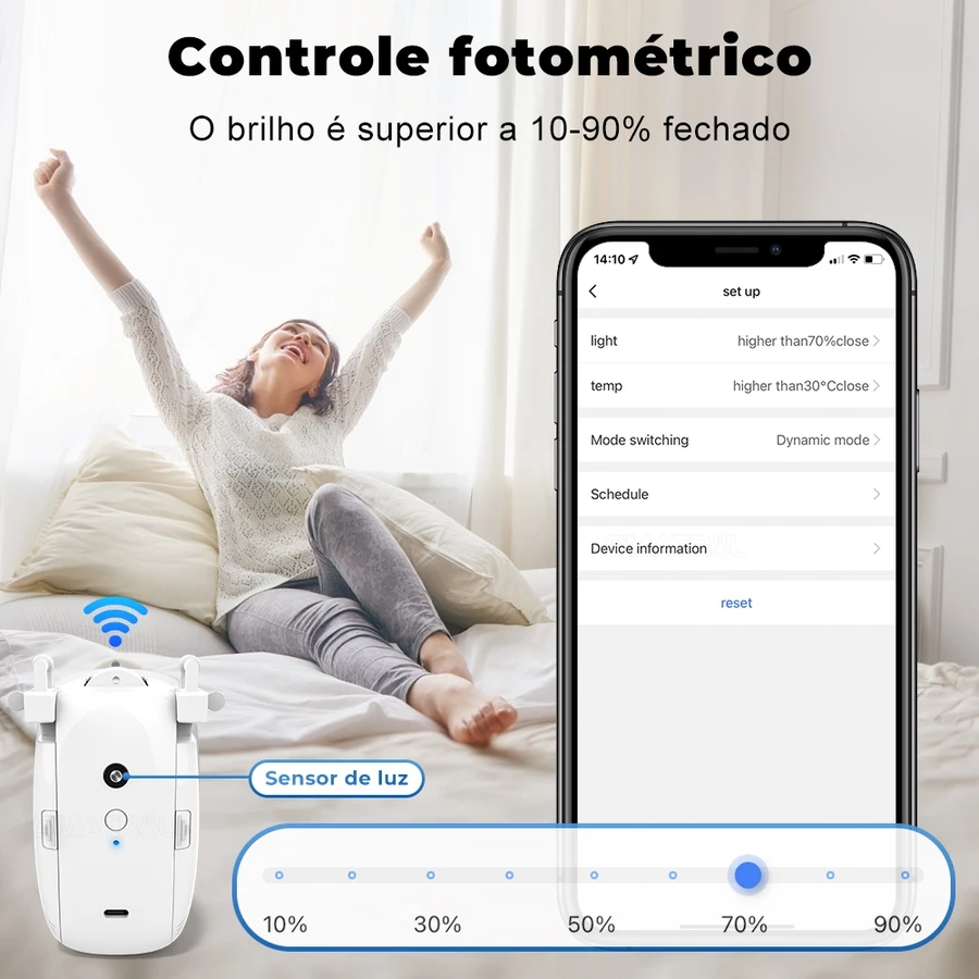 SMATRUL Tuya Motor De Cortina Inteligente Bt Chave De Controle De Voz Robô Elétrica Configuração Do Temporizador Aplicação — foto 3 de 3