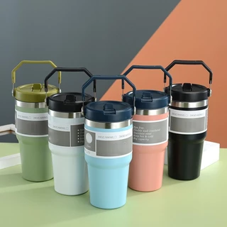stanley Isolado stanleyStainless Steel Water Bottle304 Copos De Grande Capacidade Frasco Labial Liso Selado Para Amigos Da Família Colegas Estudantes