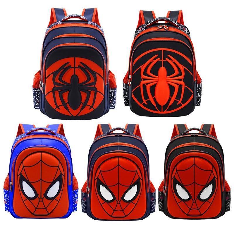 Saco Escolar Spider-Man Padrão Meninos De 6-12 Anos De Idade