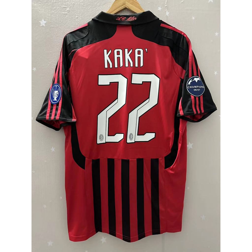 07-08 AC Milan Kaka Pirlo Camiseta Personalizada S-2XL De Futebol