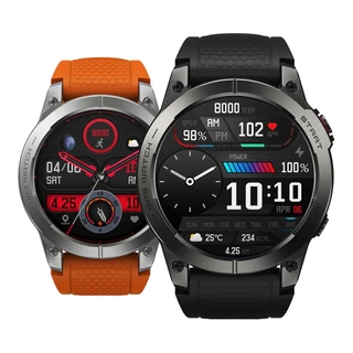 Zeblaze Stratos 3 Premium GPS Smart Watch Ultra HD AMOLED Display Embutido Chamadas Telefônicas Bluetooth Hi-Fi
