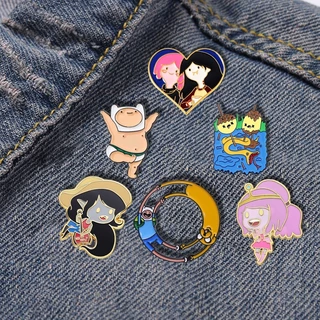 Anime Americano " Tempo De Aventura " Brochura De Esmalte De Machado Baixo Vampiro Mochila De Guitarra Acessórios De Vestuário Jóias De Presente Para Amigos