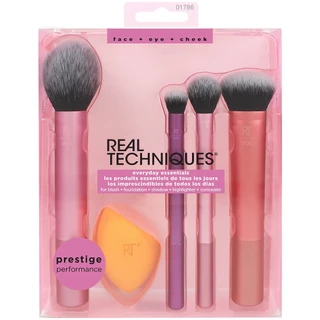 Kit Essencial Diário De Técnicas Reais , Conjunto De Esponja De Maquiagem E Beleza 5 Peças