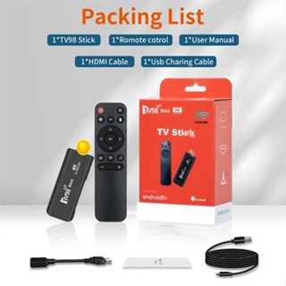 Stick De TV Global 4K Com Sistema Android 12.1 Smart TV98 Transmissão De Mídia Dual 2.4G 5G Wifi 8GB/128GB 4K HD