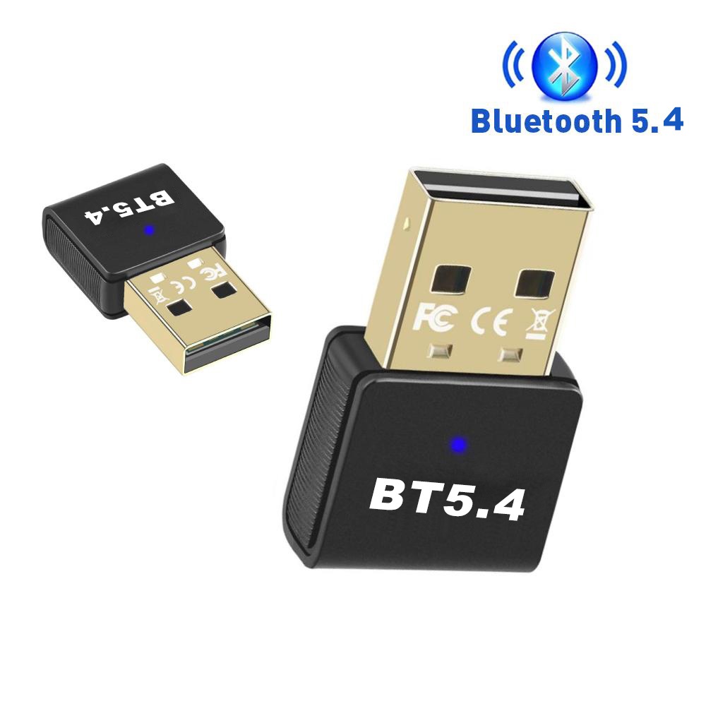 Adaptador USB Bluetooth 5.4 Transmissor De Áudio Receptor Sem Driver Para PC Alto-Falante Teclado Do Mouse Fio