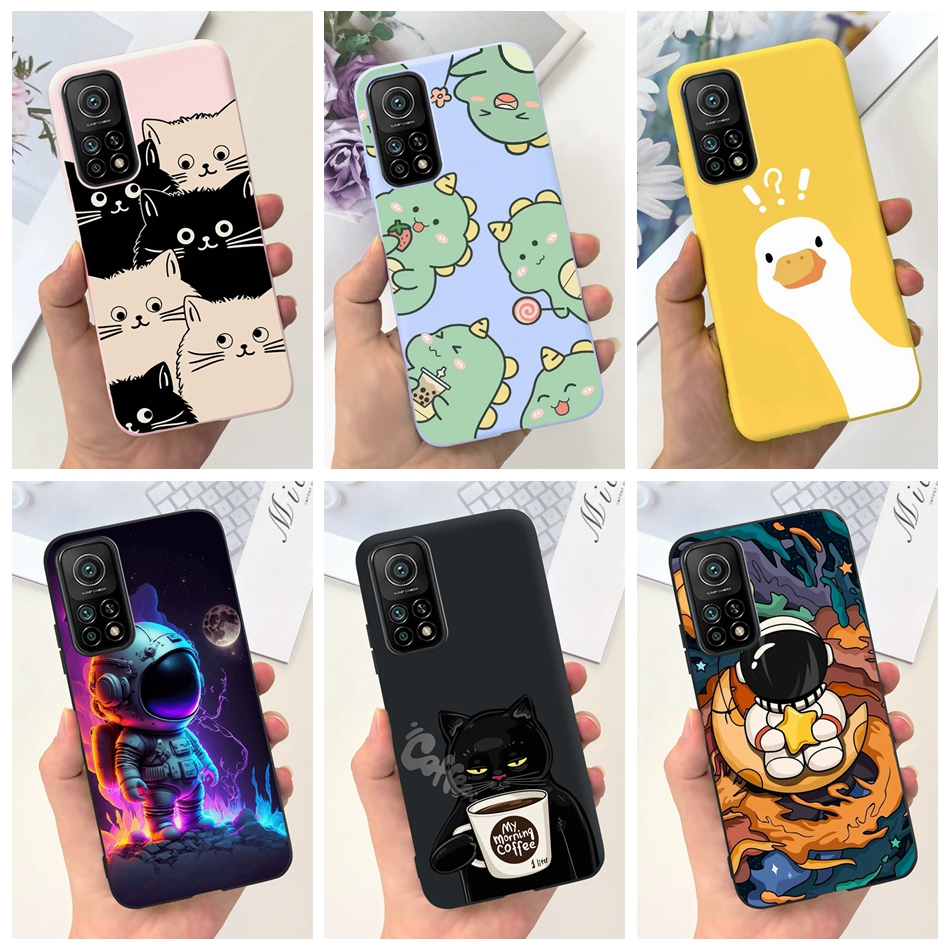 Xiaomi Mi 10T 5G/Pro 5G Caixa De Geléia De Pato Para Astronauta Mi10T 10TPro Silicone Macia Telefone TPU