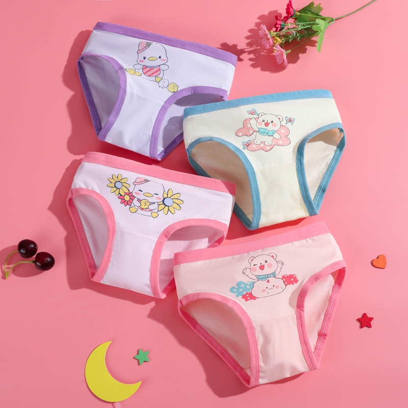 New Cotton Girls Panties Underwear Cute Stars Print Girl G String Teen  Panties For Girls Briefs Cueca Infantil Child Thongs