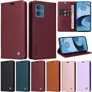 Carcaça Fosca Para Moto Motorola G54 G84 G14 4G G32 Edge 40 5G Edge 40 Neo Luxo Carteira Brilhante De Couro De PU Macio Capa De Pele Flip