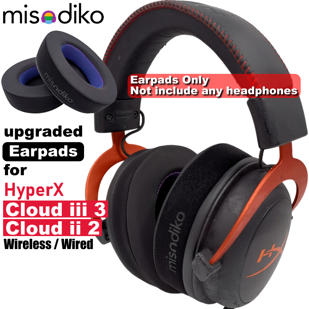 misodiko Substituição Atualizada De Fones De Ouvido HyperX Cloud III 3 , II 2 Wireless/Wired Headphones