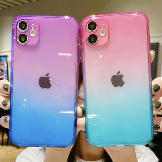 Colorida Transparente Tudo Incluído À prova De Choque Case Capinha Capa Para iPhone 11 12 13 14 15 Pro Max X XS XR 7 8 Plus SE2020