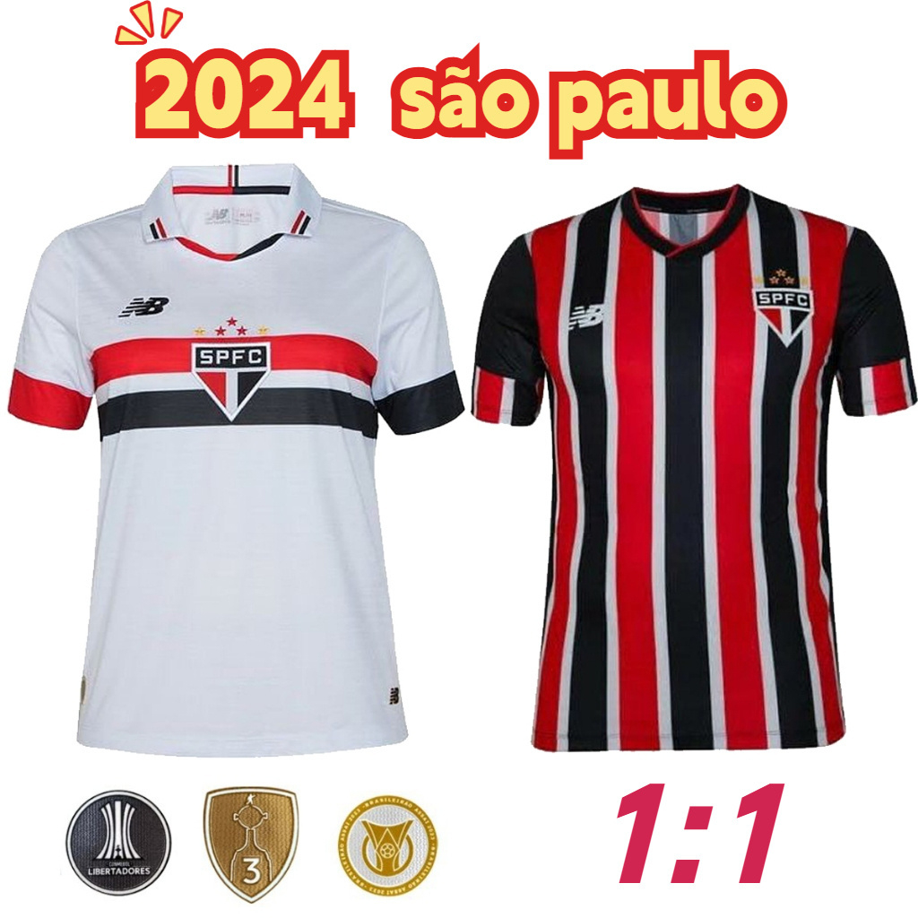 Time Nova São Paulo Camisa 2024/2025 De Futebol Caseiro Camiseta Tailandesa Masculina Versão 1 : 1