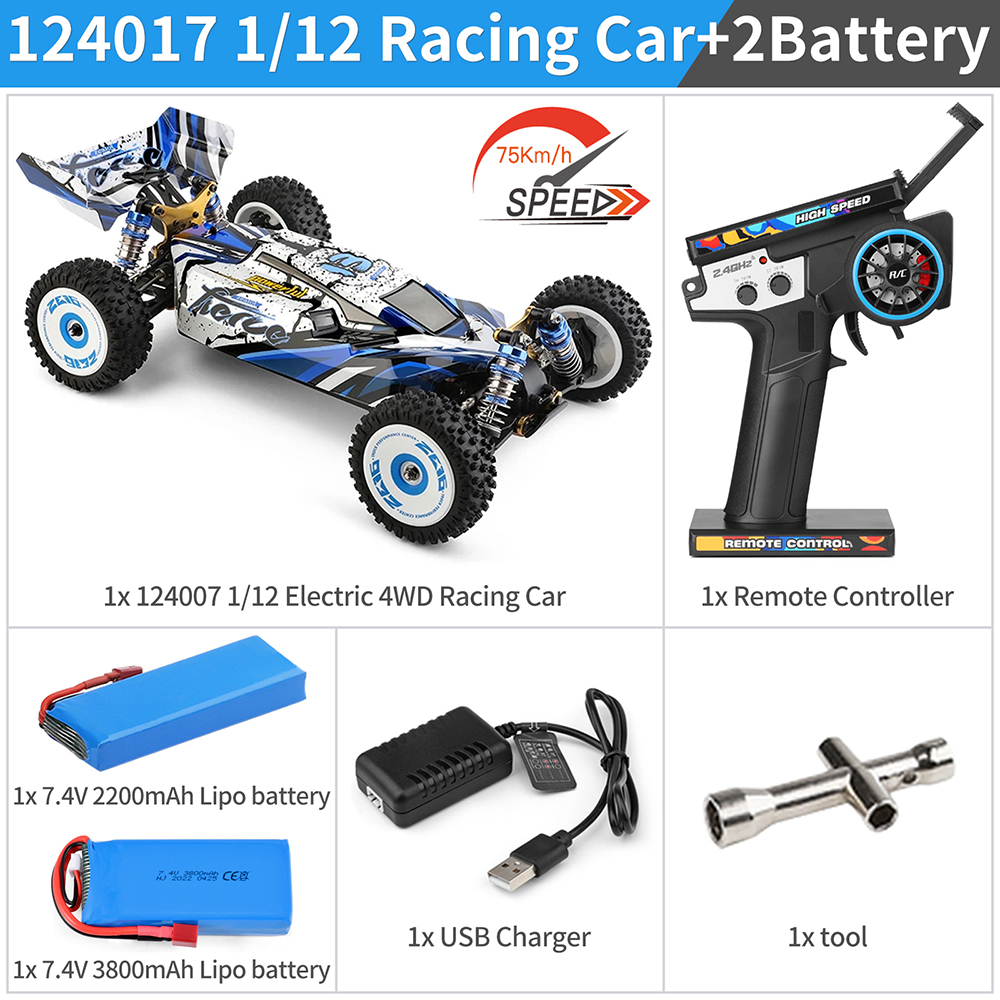 WL toys RC car, 124017 cheapest 4WD Race Car