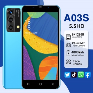 Celular Barato Smartphone 8 + 128GB Duplo Sim Cartão 5,5 Polegadas Celulares