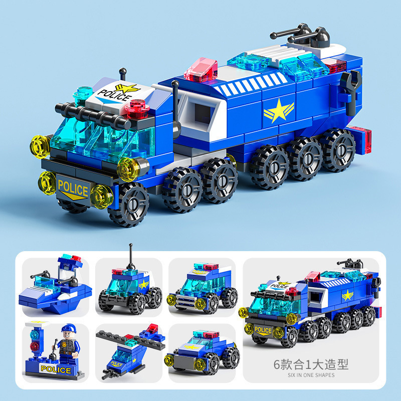 100-200pcs Blocos de construção de aviões tanques Pequenos blocos de construção de veículos militares Pequenos blocos de construção de veículos militares