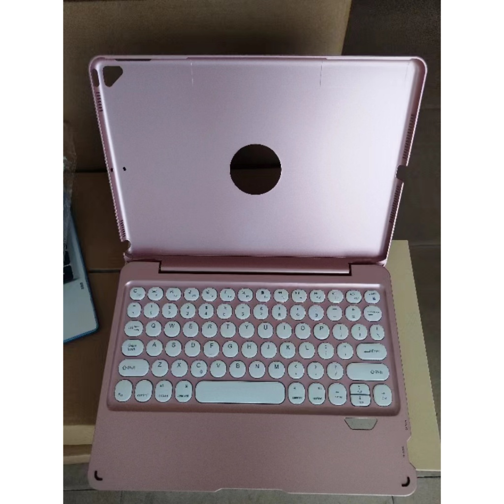 Fundas Teclado Bluetooth Para IPad 10.2/10.5 - Teclado Desmontable, Recargable, Compatible Con IPad 8th/Air 3/Pro 10.5